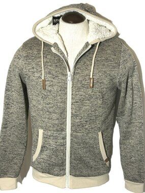 NEW Buffalo by David Britton Hoodie Jacket Super Soft Sherpa Lining Men's Small